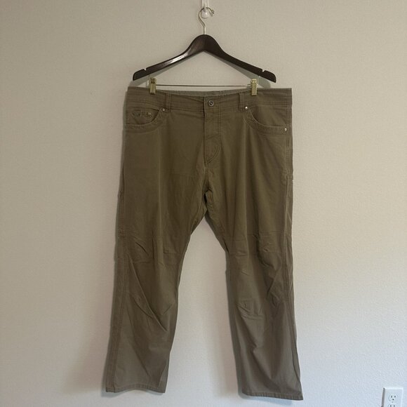 Kuhl Revolvr Pants Mens Size 40x32 Brown Vintage Patina Dye Outdoors Hike *Read* - Picture 1 of 16